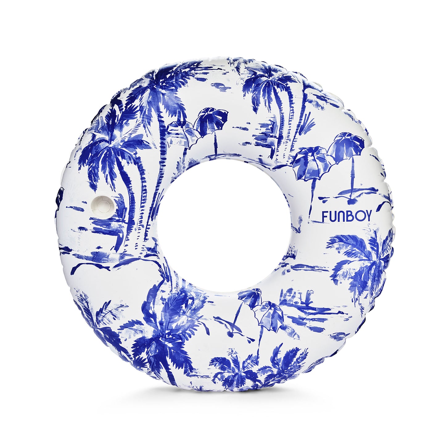 Blue Toile Tube Float