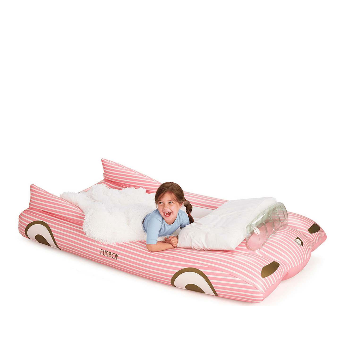 Pink Convertible Kids Sleepover Air Mattress