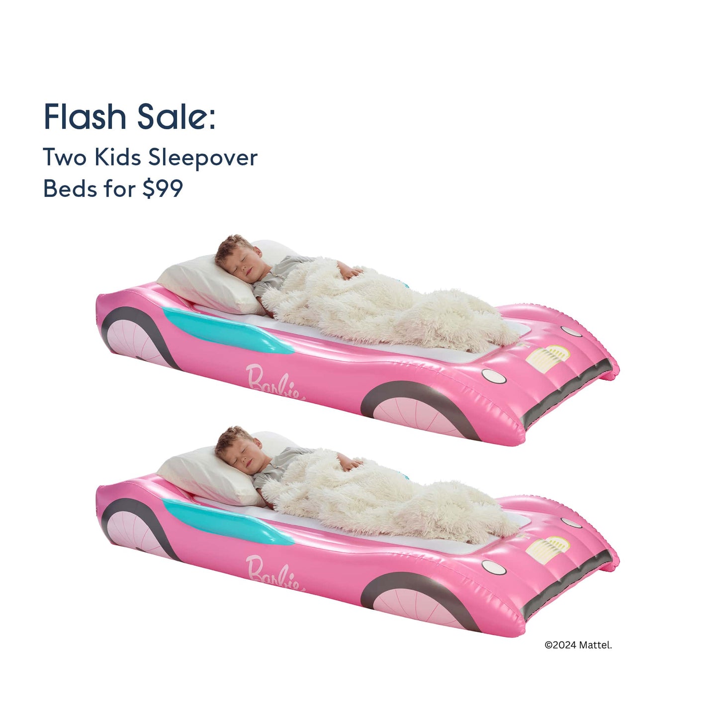 Flash Sale Two Kids Sleepover Beds for $99