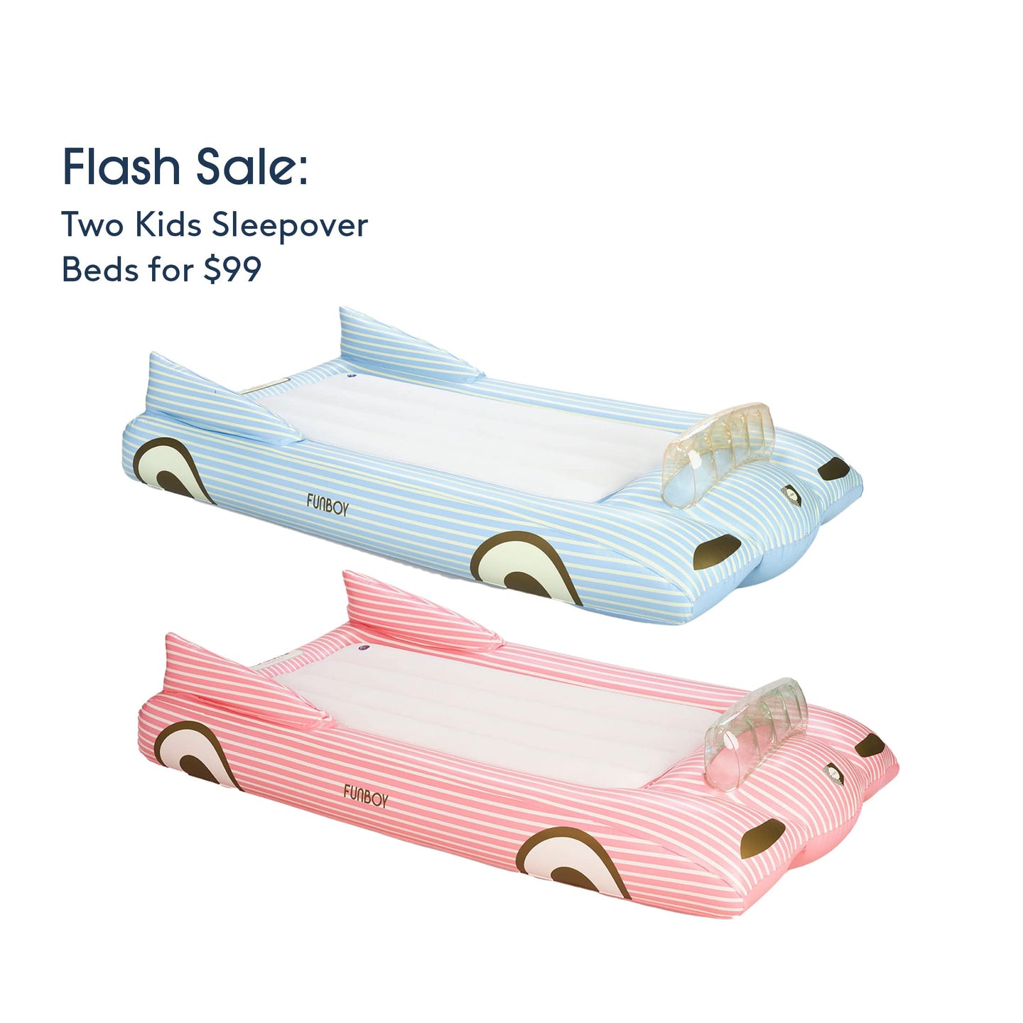 Flash Sale Two Kids Sleepover Beds for $99