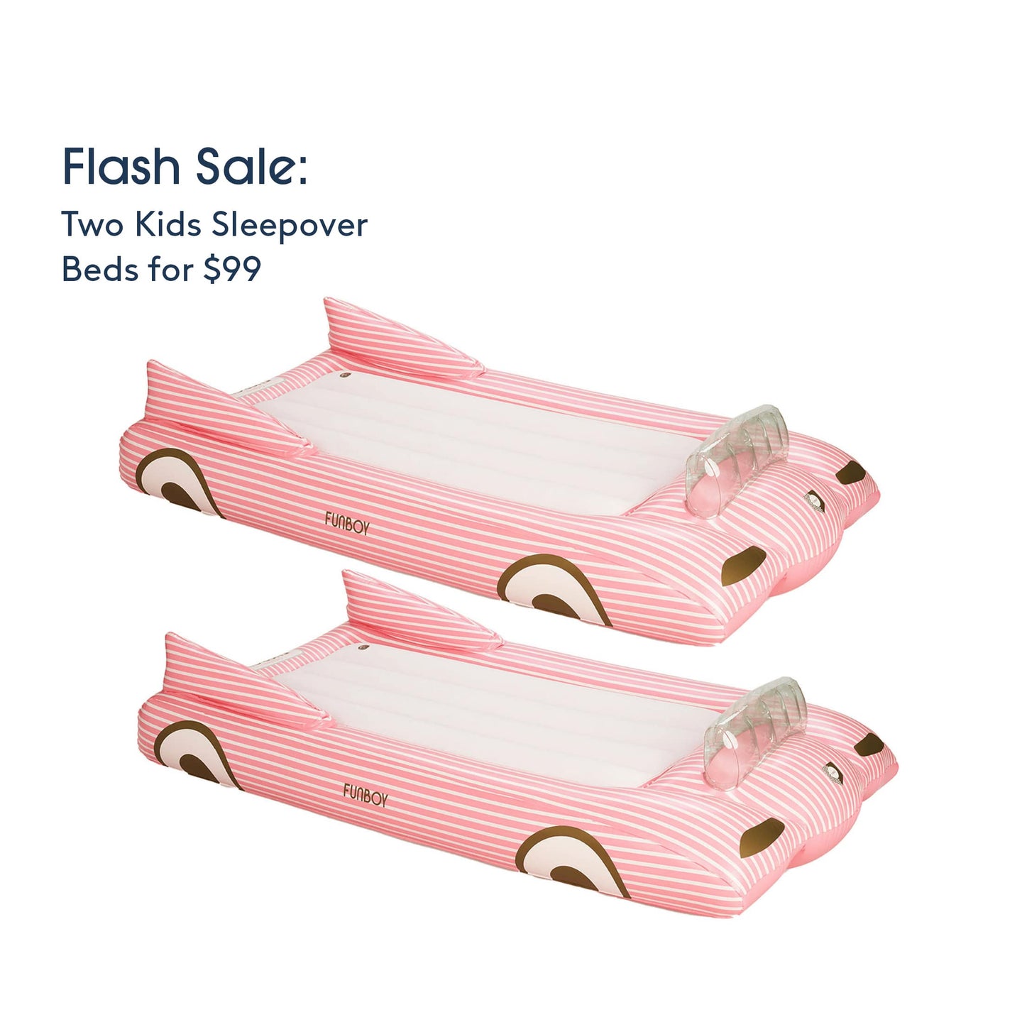 Flash Sale Two Kids Sleepover Beds for $99