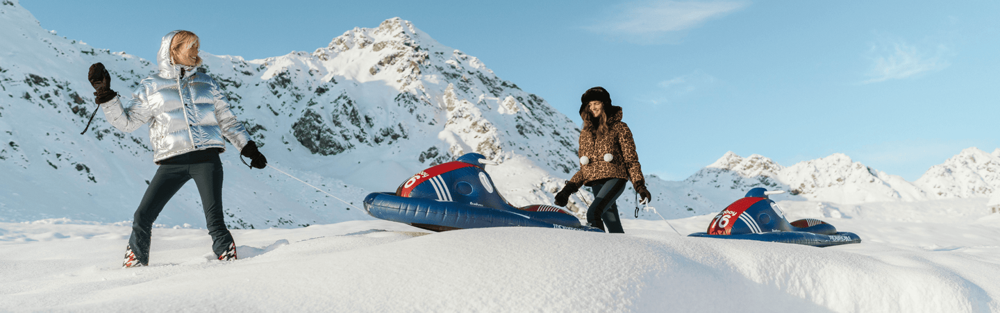 FUNBOY Winter Snow Sleds. Retro Snowmobile Snow sled.