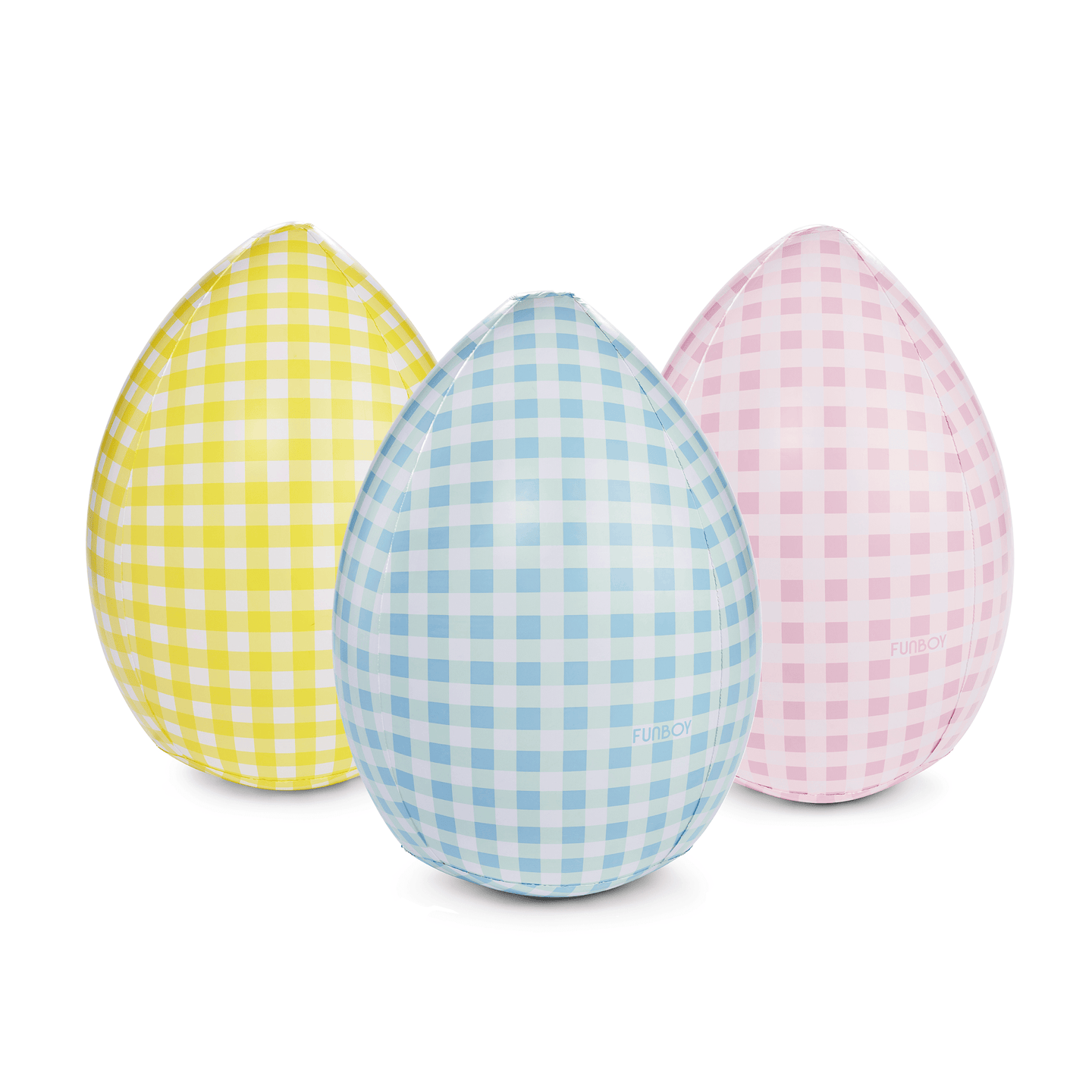 Blow Up Easter Decorations - Gingham Easter Eggs