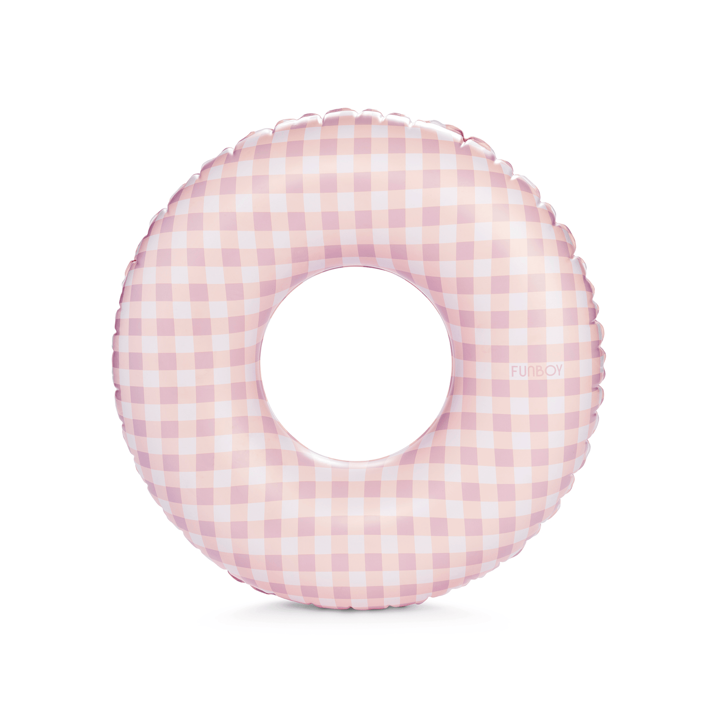 34" Inch Kids Pink Gingham Tube Float