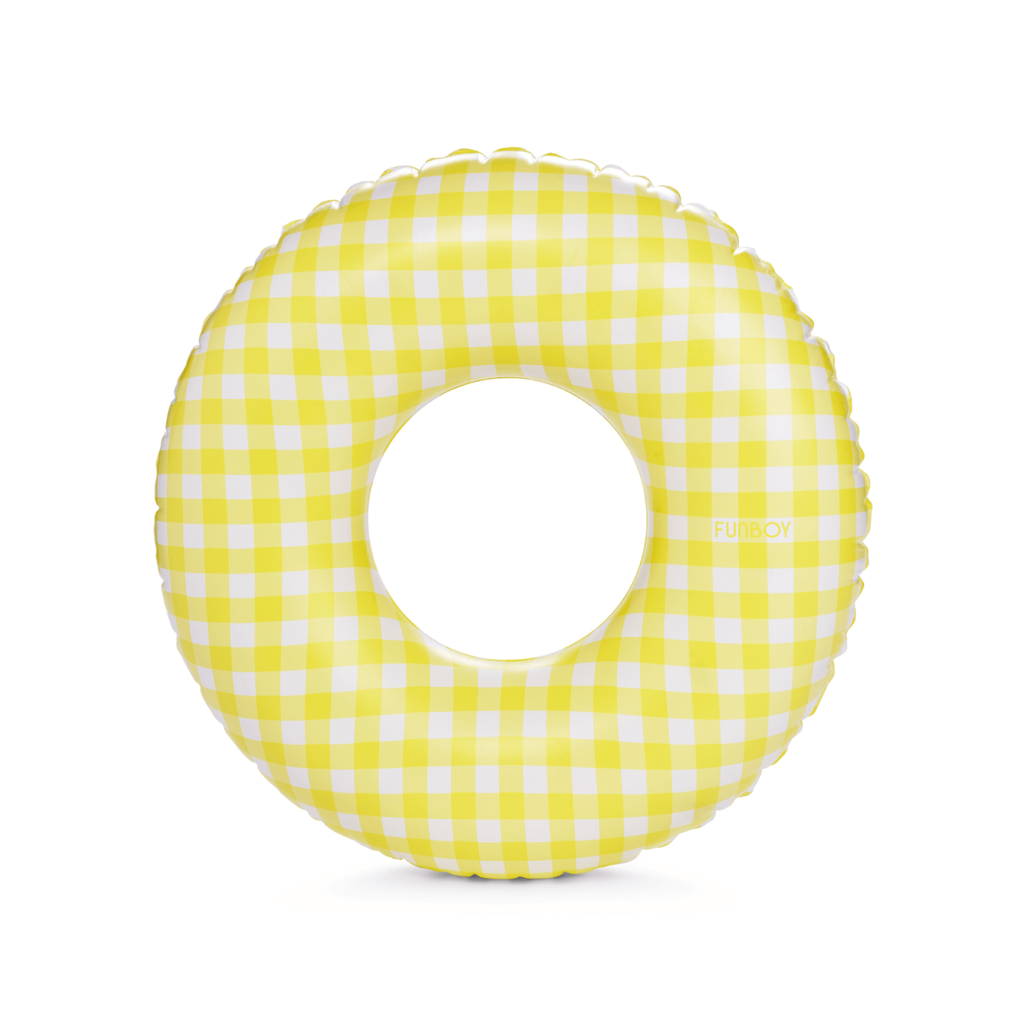 Yellow Gingham Kids Tube Float