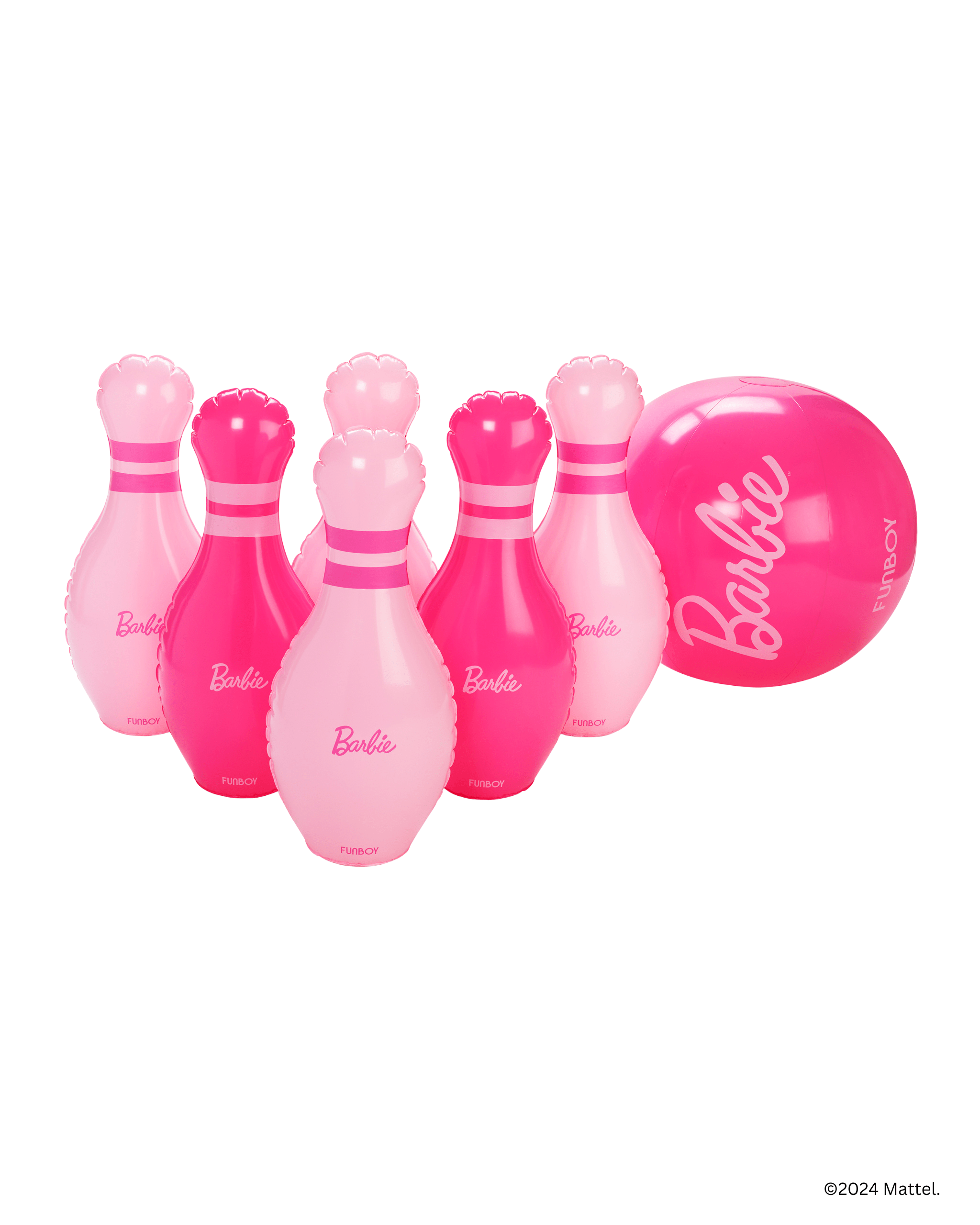 FUNBOY X Barbie™ Inflatable Backyard Bowling Set - FUNBOY