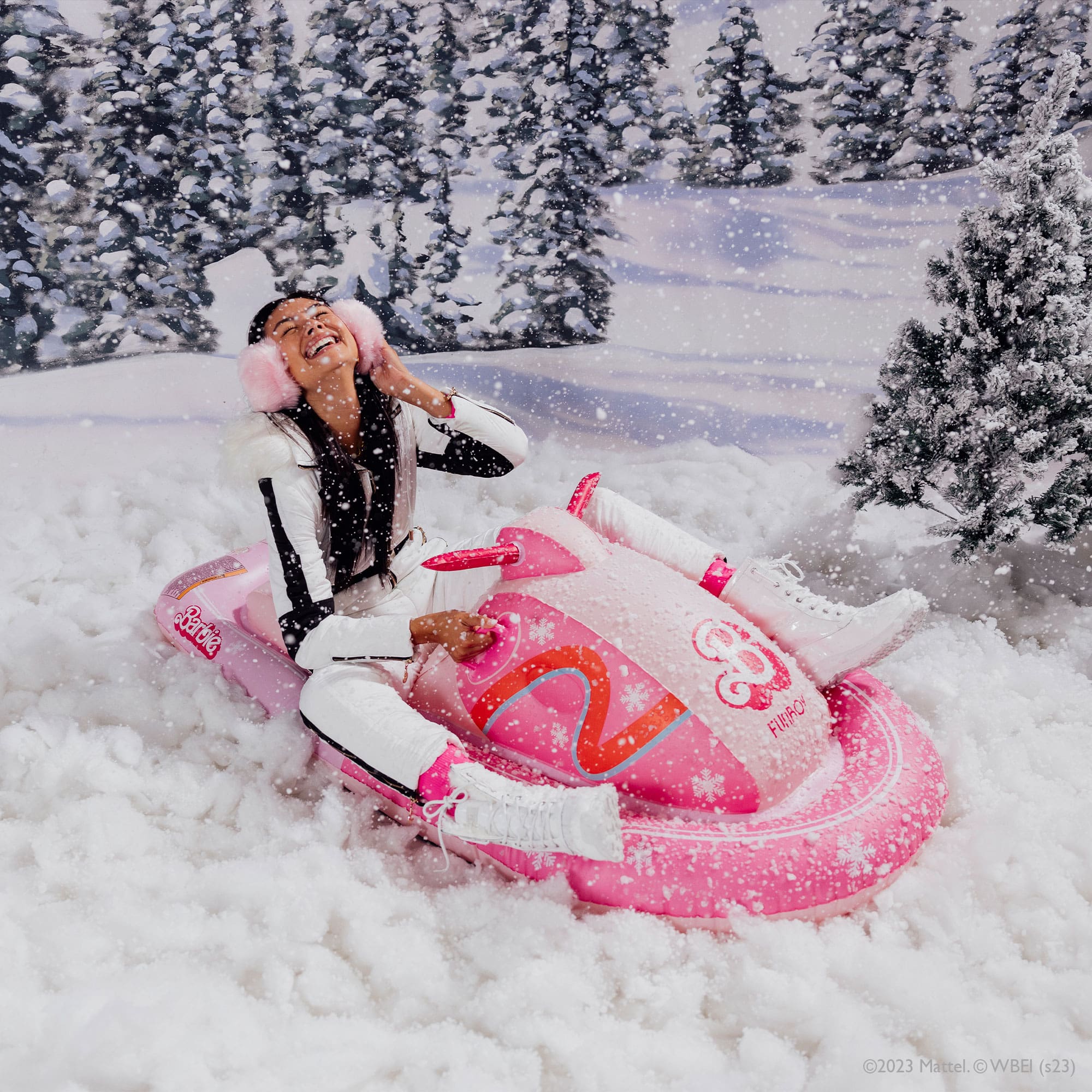 Malibu Barbie™ Golf Cart Pool Float with Shade - FUNBOY