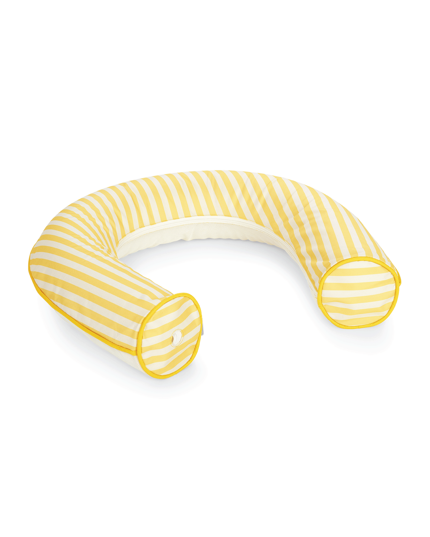 Yellow Stripe Cabana Fabric Noodle Float