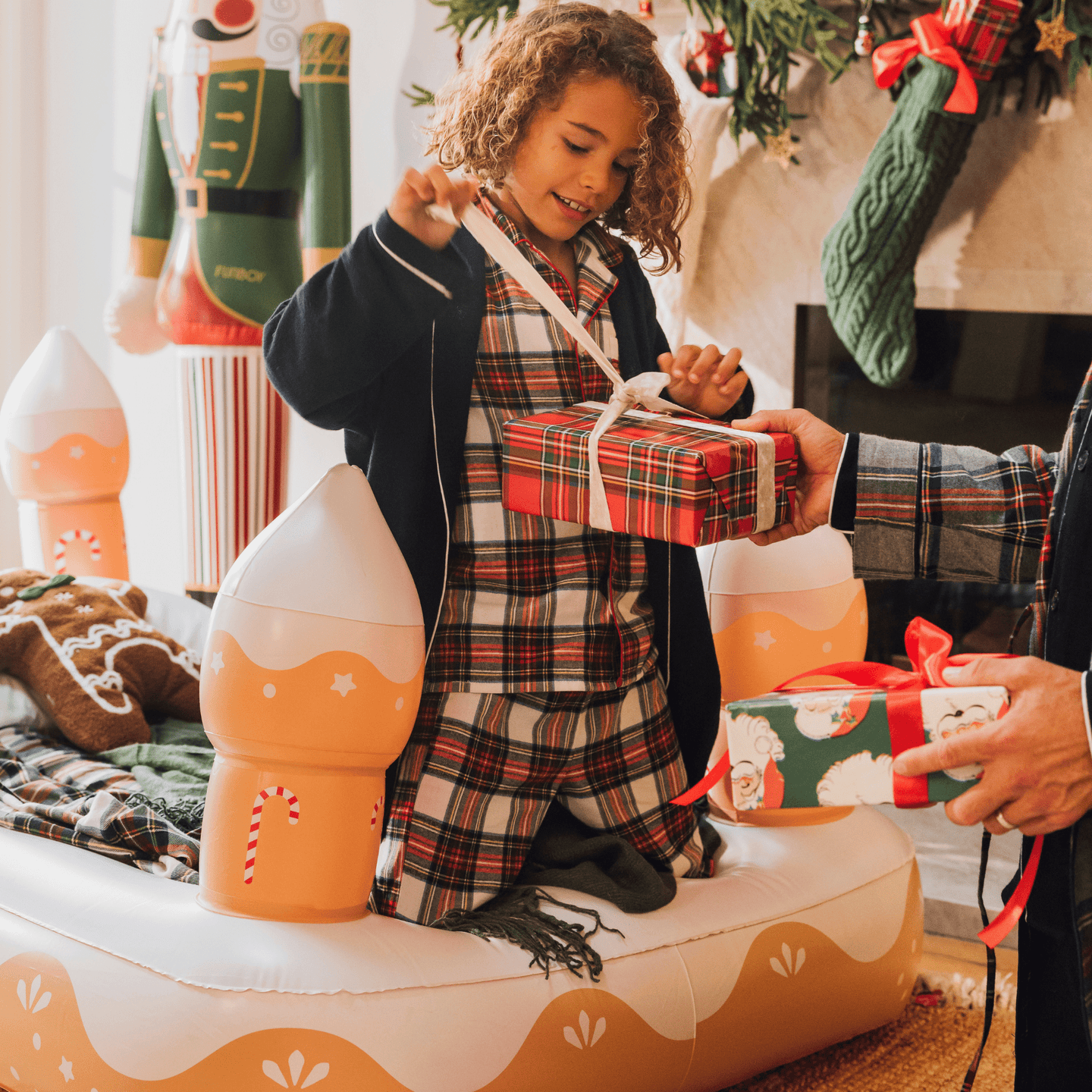 Gingerbread House Sleepover Bed for Christmas