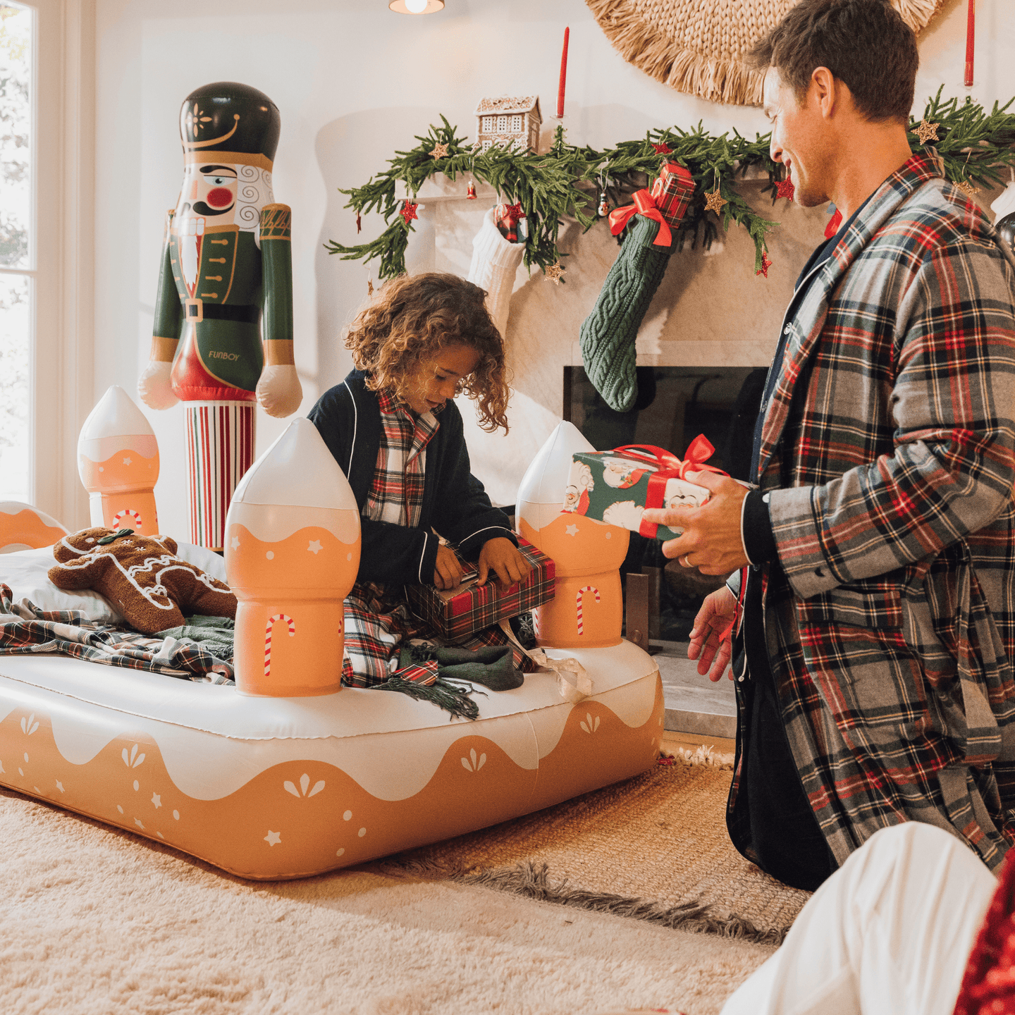 Gingerbread House Sleepover Bed for Christmas