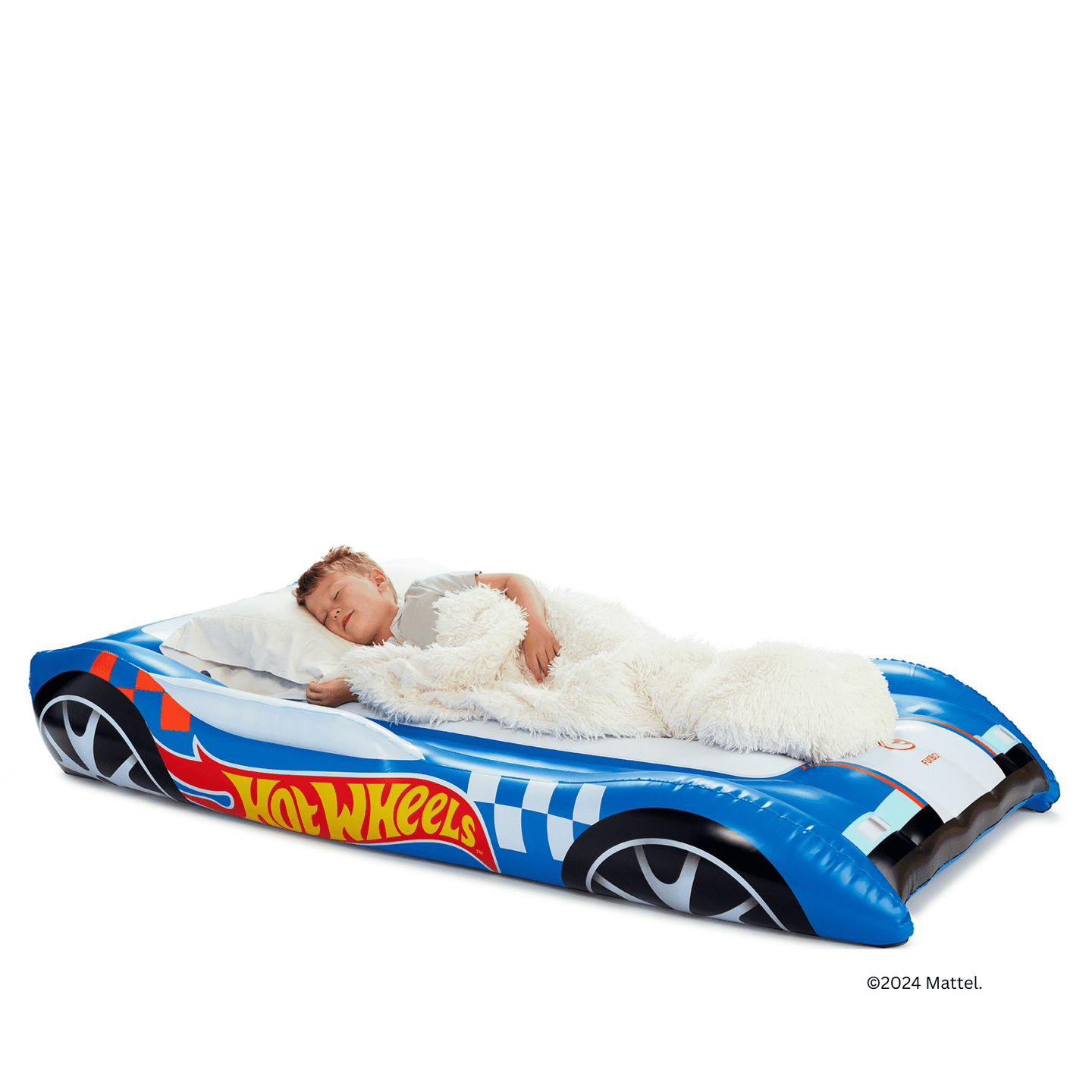 Hot Wheels Kids Air Mattress Sleepover Bed FUNBOY