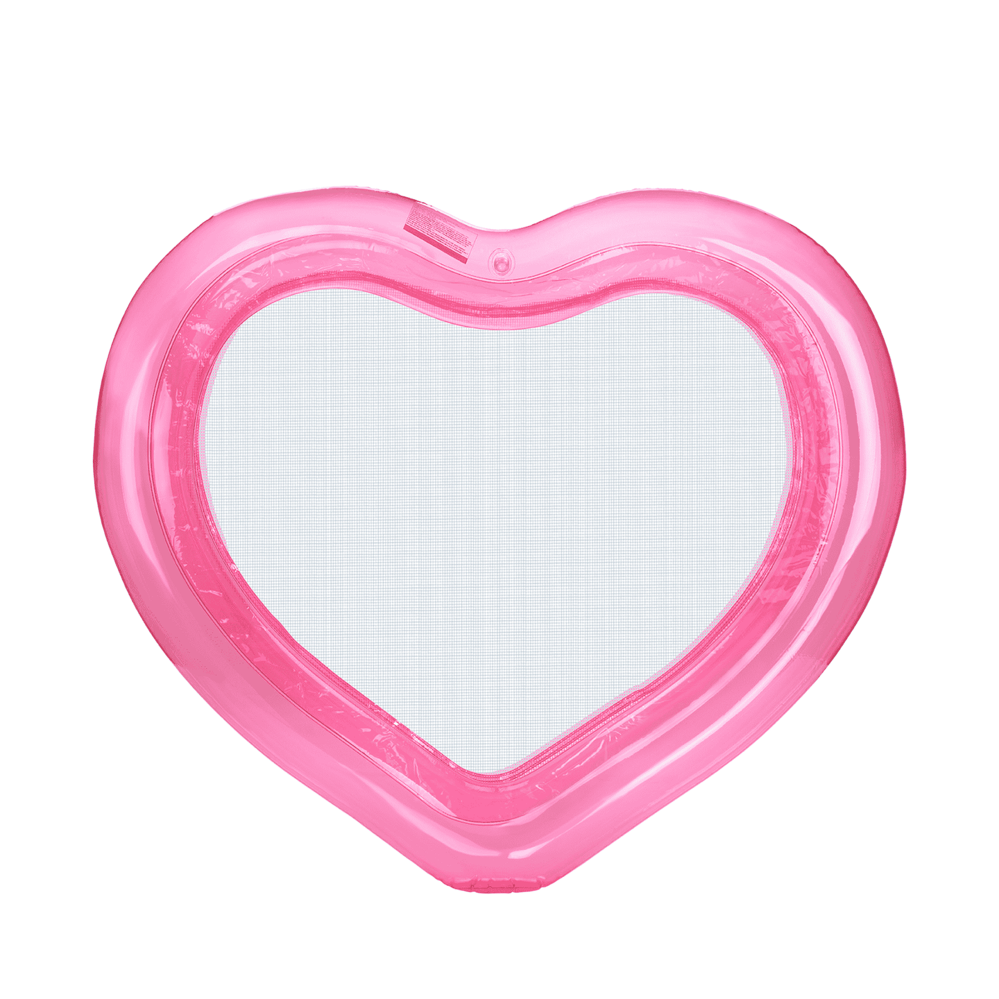 Heart Shaped Inflatable Pool, Clear Pink - FUNBOY