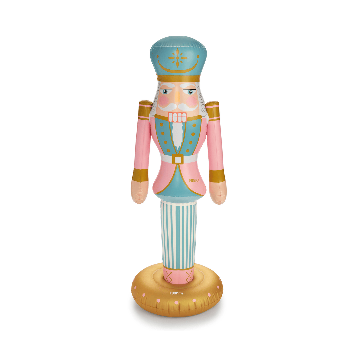 5 Ft Tall Inflatable Pink Nutcracker. Indoor or outdoor Christmas Decorations