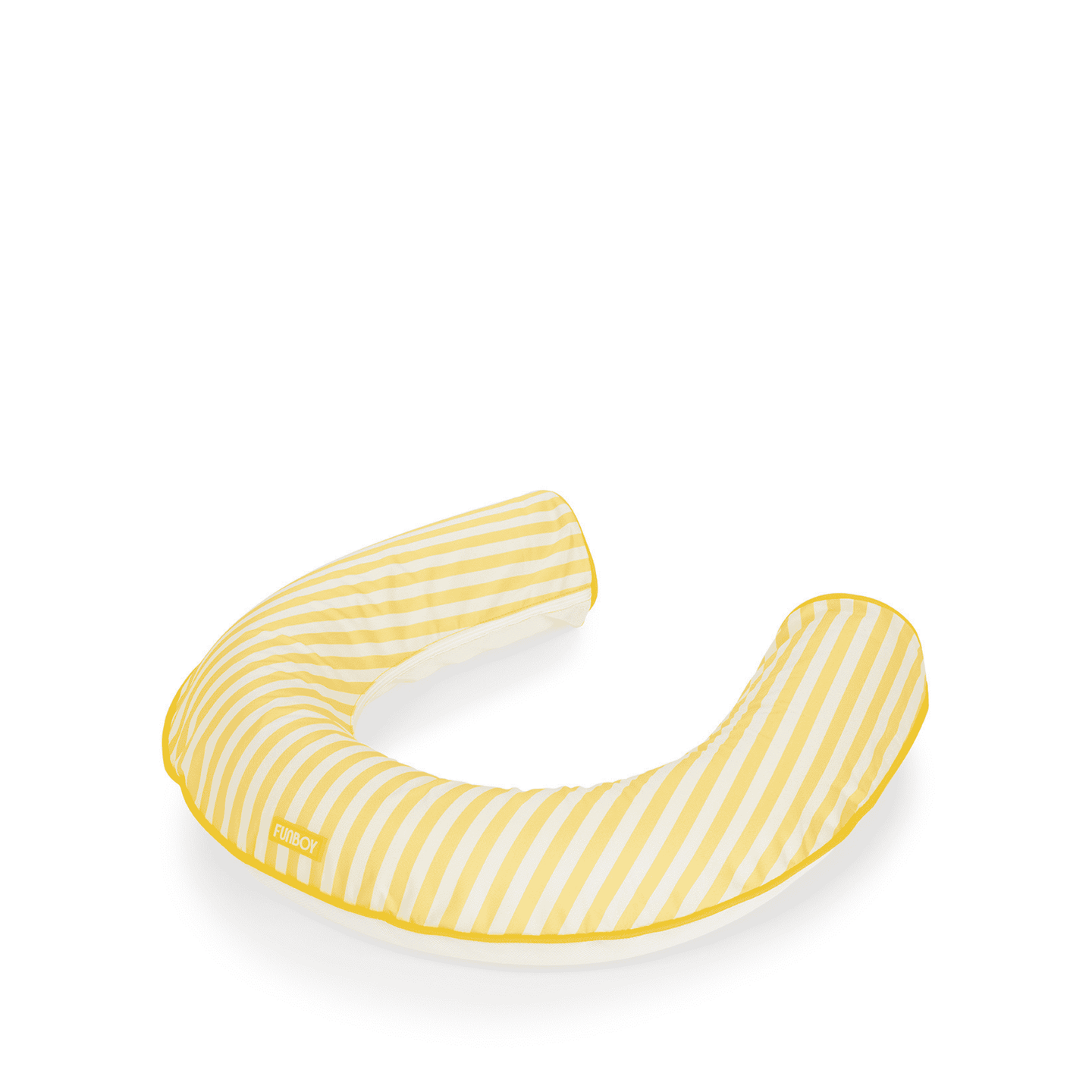 Yellow Stripe Cabana Fabric Noodle Float