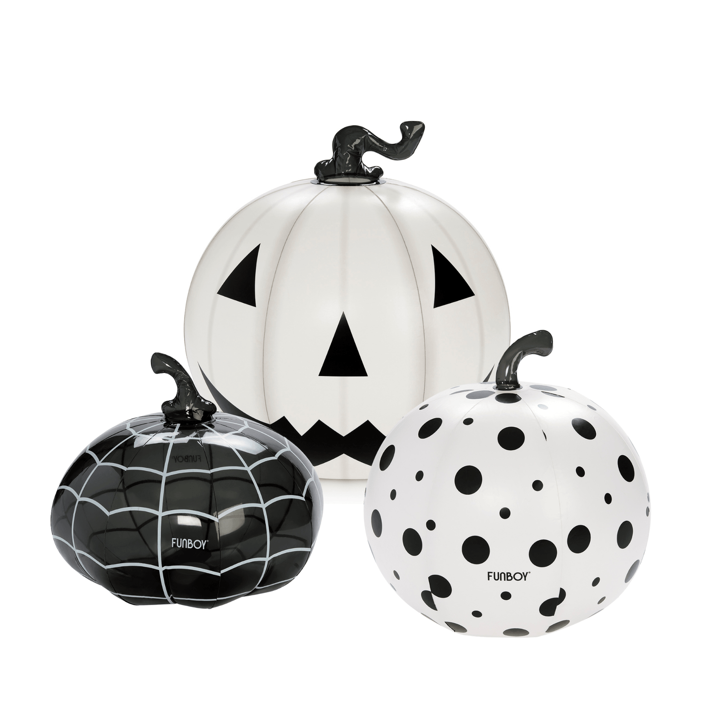 halloween pumpkin black and white set