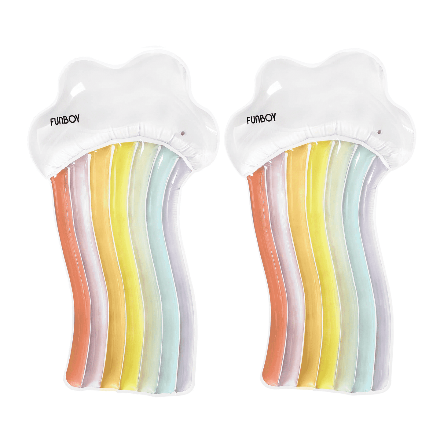 Clear Rainbow Lounger - 2 Pack