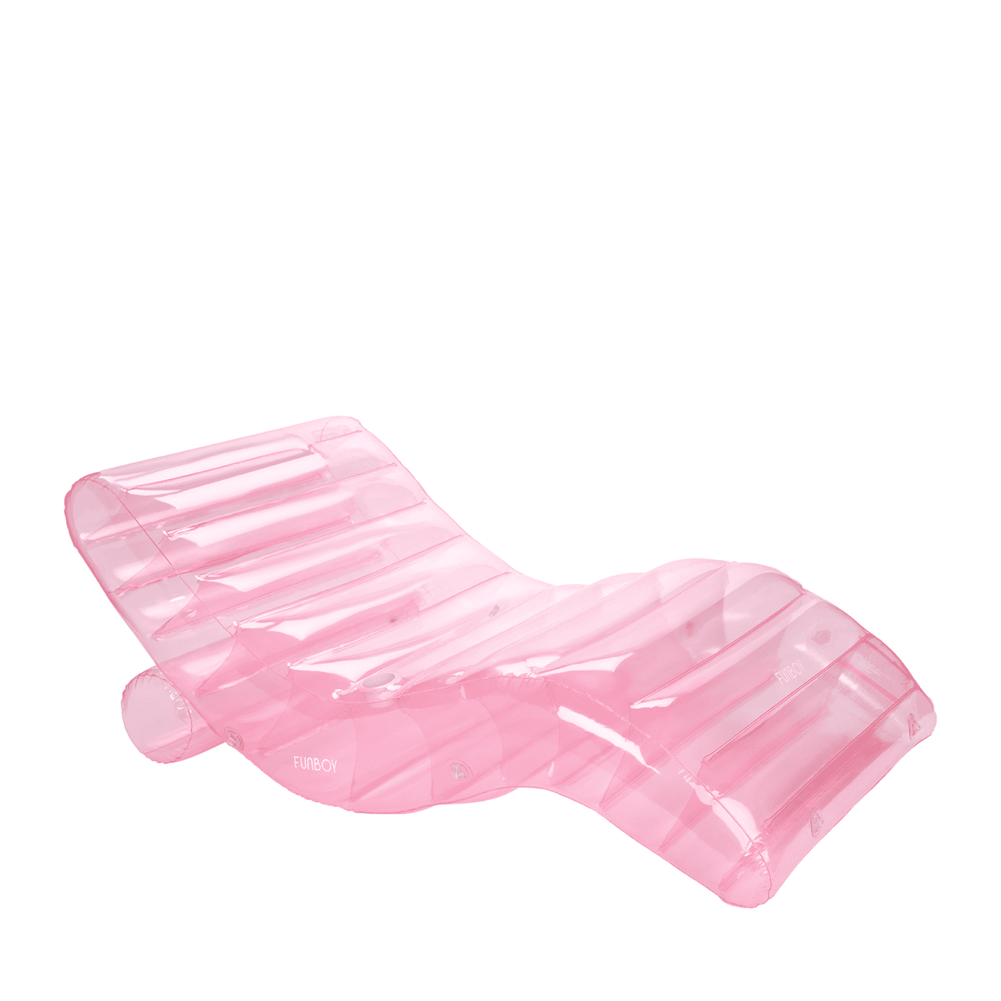 Clear Pink Chaise Lounger Pool Float