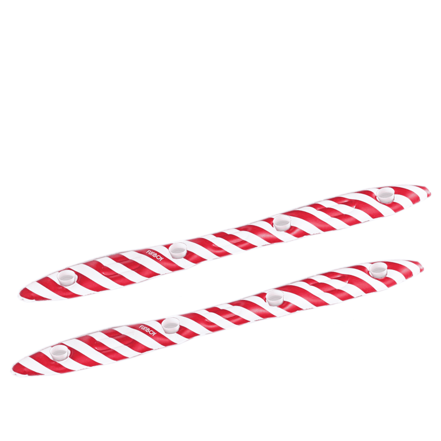 Candy Cane Red & White Striped Shotski w/ 4 shot glasses