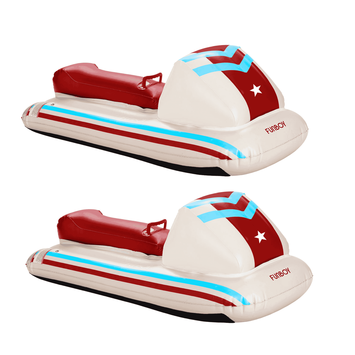 Kids Snow Sled Red Racer - 2 Pack