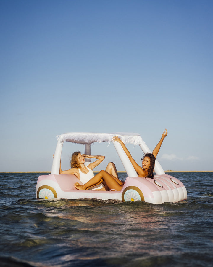 Malibu Barbie™ Golf Cart Pool Float With Shade - FUNBOY