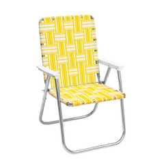 Lawn Chair USA Yellow and White Stripe - Yellow - 2.25 x 50