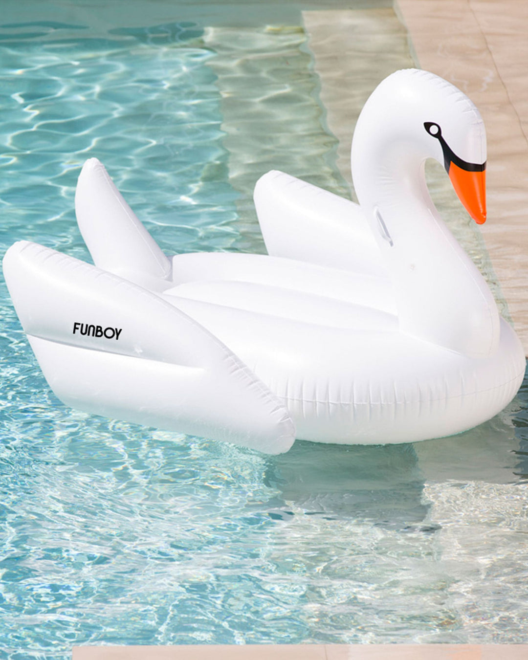 Giant Inflatable White Swan Pool Float - FUNBOY